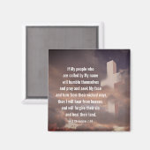 2 Chronicles 7:14 Als mijn volk zal bidden Magneet (Voorkant / Achterkant)