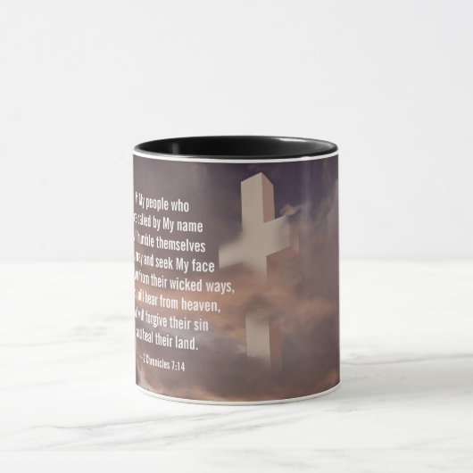 2 Chronicles 7:14 Als mijn volk zal bidden Mok (Midden)