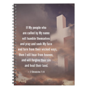 2 Chronicles 7:14 Als mijn volk zal bidden Notitieboek