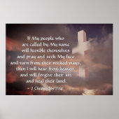 2 Chronicles 7:14 Als mijn volk zal bidden Poster (Voorkant)