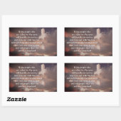 2 Chronicles 7:14 Als mijn volk zal bidden Rechthoekige Sticker (Vel)