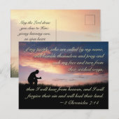 2 Chronicles 7:14 Bijbel als mijn mensen bidden Briefkaart (Voorkant / Achterkant)