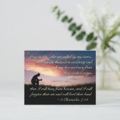 2 Chronicles 7:14 Bijbel als mijn mensen bidden Briefkaart (Staand voorkant)