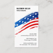 2 Chronicles 7:14 BijbelAmerikaanse vlag Christeli Visitekaartje (Achterkant)