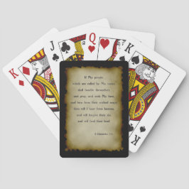 2 Chronicles 7:14 Spelkaarten Pokerkaarten