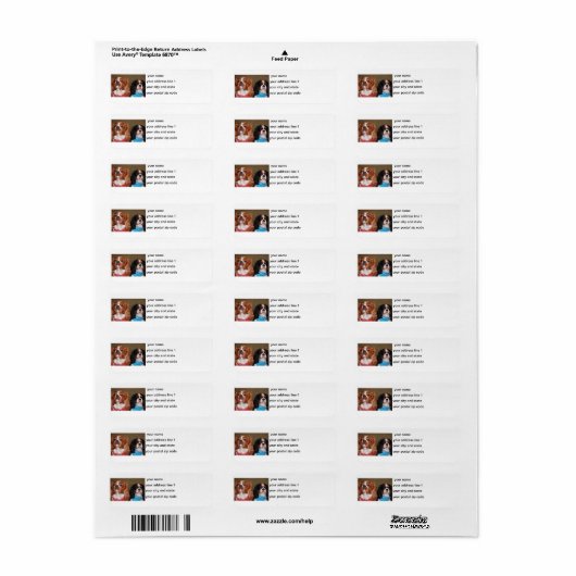 2-cks etiket (Full Sheet)