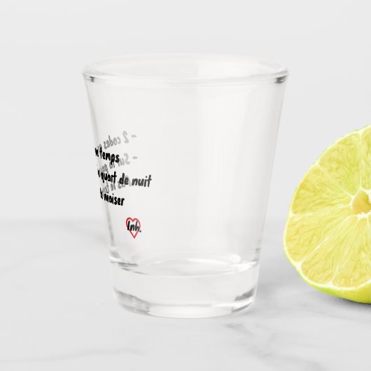 2 codes tegelijk shot glas (Rechts)