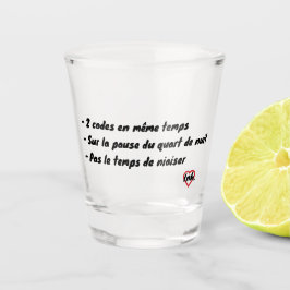 2 codes tegelijk shot glas