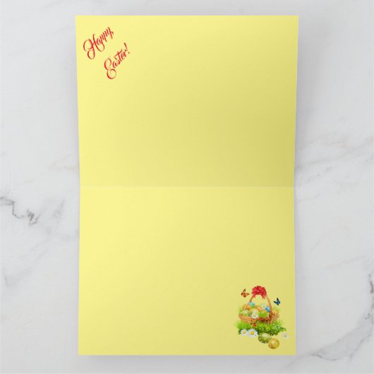 2 Collectie voor paasBunny en gouden eieren Kaart (Binnen)