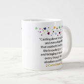 2 Corinthians 10:5 - Jumbo-Mok Grote Koffiekop (Voorkant rechts)