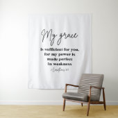 2 Corinthians 12:9 Christelijk College Dorm Wandkleed (In situ)