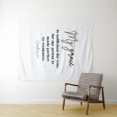 2 Corinthians 12:9 Christelijk College Dorm Wandkleed (In Situ (horizontaal))