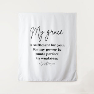 2 Corinthians 12:9 Christelijk College Dorm Wandkleed