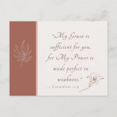 2 Corinthians 12:9 Mijn genade is voldoende Briefkaart (Voorkant)
