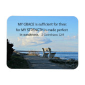 2 Corinthians 12:9 Mijn genade is voldoende ... Magneet (Horizontaal)