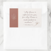 2 Corinthians 12:9 Mijn genade is voldoende Rechthoekige Sticker (Tas)