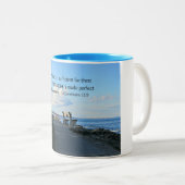 2 Corinthians 12:9 Mijn genade is voldoende ... Tweekleurige Koffiemok (Voorkant rechts)