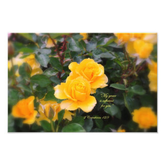 2 Corinthians 12:9 Mijn genade is voldoende voor u Foto Afdruk