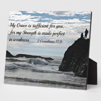 2 Corinthians 12:9 Mijn genade is voldoende voor u Fotoplaat