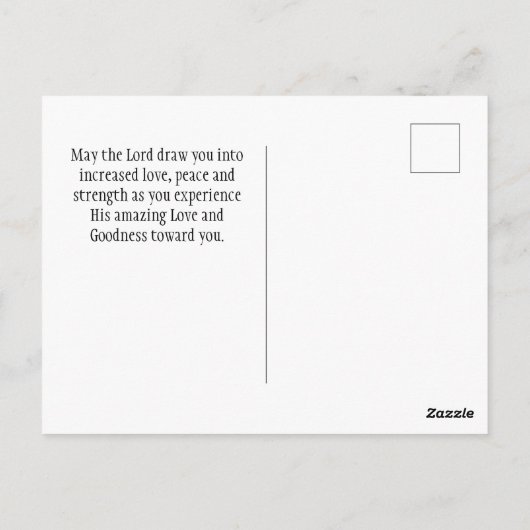 2 Corinthians 12:9 Zijn genade is voldoende Briefkaart (Achterkant)