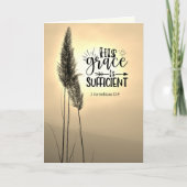 2 Corinthians 12:9 Zijn genade is voldoende Kaart (Voorkant)