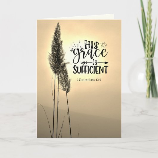 2 Corinthians 12:9 Zijn genade is voldoende Kaart (Voorkant)