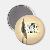 2 Corinthians 12:9 Zijn genade is voldoende Magneet (Voorkant / Achterkant)