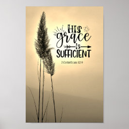 2 Corinthians 12:9 Zijn genade is voldoende Poster