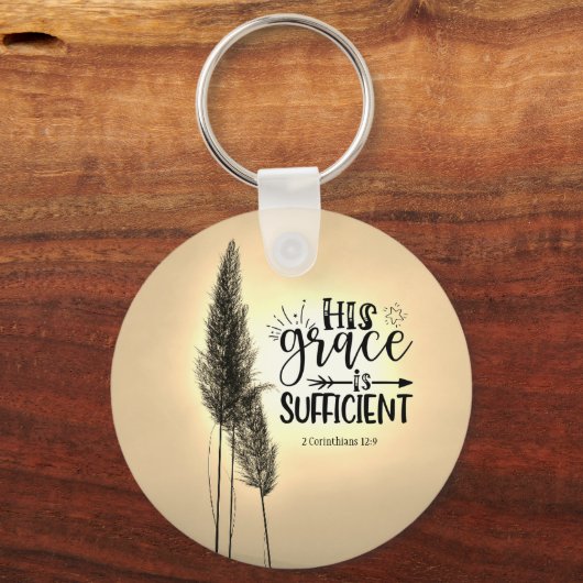 2 Corinthians 12:9 Zijn genade is voldoende Sleutelhanger (Achterkant)