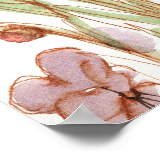 2 Corinthians 3:17 Bible Scripture Wildflowers Poster (Hoek)