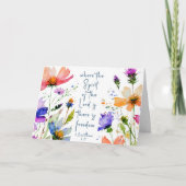 2 Corinthians 3:17 Freedom Bijbelversie Kaart (Voorkant)