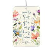 2 Corinthians 3:17 Freedom Bijbelversie Luchtverfrisser (Voorkant)