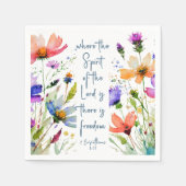 2 Corinthians 3:17 Freedom Bijbelversie Servet (Voorkant)