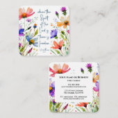 2 Corinthians 3:17 Freedom Bijbelversie Vierkante Visitekaartje (Voorkant / Achterkant)