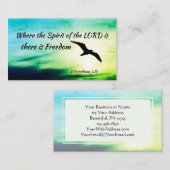 2 Corinthians 3:17 Freedom Bijbelversie Visitekaartje (Voorkant / Achterkant)
