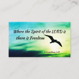 2 Corinthians 3:17 Freedom Bijbelversie Visitekaartje