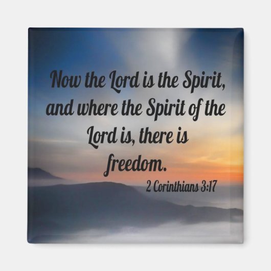 2 Corinthians 3:17 Magneet (Voorkant)