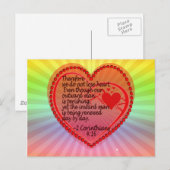 2 CORINTHIANS 4:16 VERLIEZEN WIJ DUS GEEN HART. BRIEFKAART (Voorkant / Achterkant)