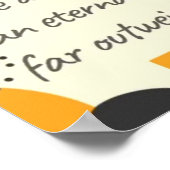 2 Corinthians 4:17 Eeuwige glorie Poster (Hoek)