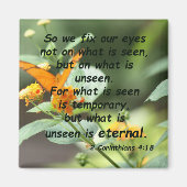 2 Corinthians 4:18 Magneet (Voorkant)