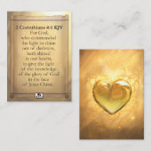 2 Corinthians 4:6 KJV Cards Visitekaartje (Voorkant / Achterkant)