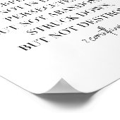 2 Corinthians 4:8-9 Poster (Hoek)