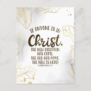 2 Corinthians 5:17 Als iemand in Christus is Briefkaart