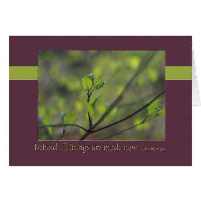 2 Corinthians 5:17 Behold alles wordt nieuw gemaak (Voorkant Horizontaal)