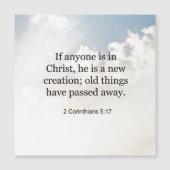 2 Corinthians 5:17, Bijbelvers, (Voorkant)