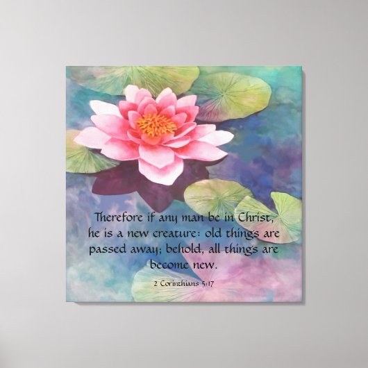 2 Corinthians 5:17 Canvas Afdruk (Voorkant)