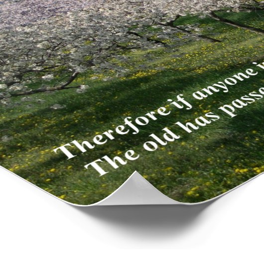 2 Corinthians 5:17 Christelijk Poster (Hoek)