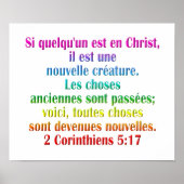 2 Corinthians 5:17 Frans Poster (Voorkant)