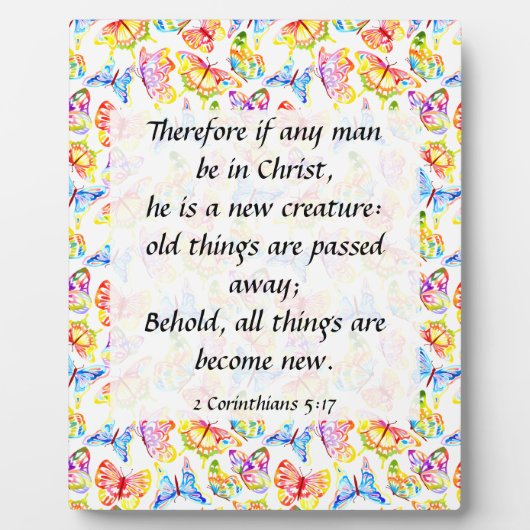 2 Corinthians 5:17 Plaque Fotoplaat (Voorkant)
