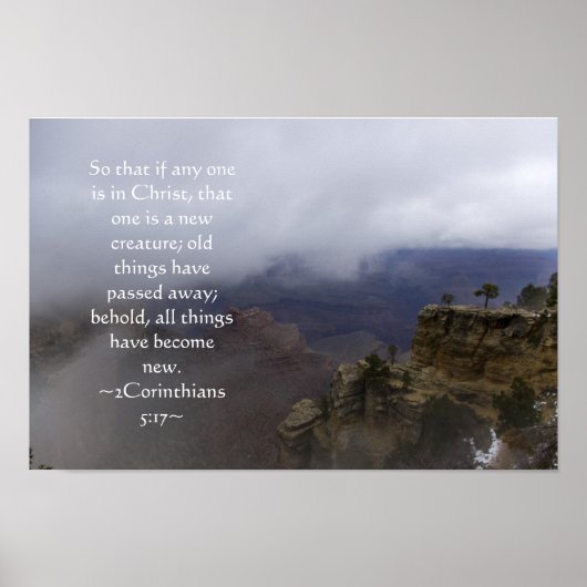 2 Corinthians 5:17 Poster (Voorkant)